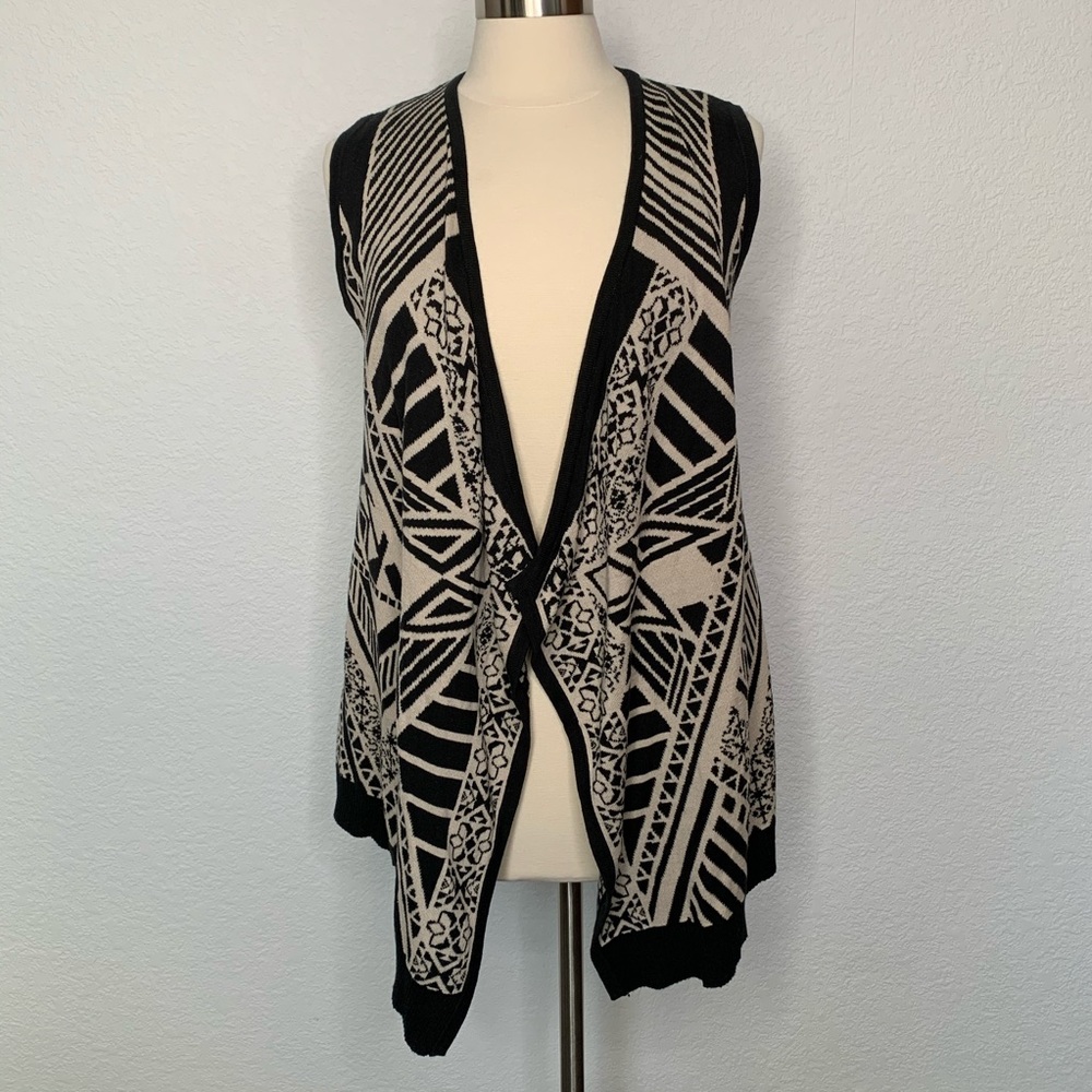 Flying tomato open cardigan vest tribal aztec